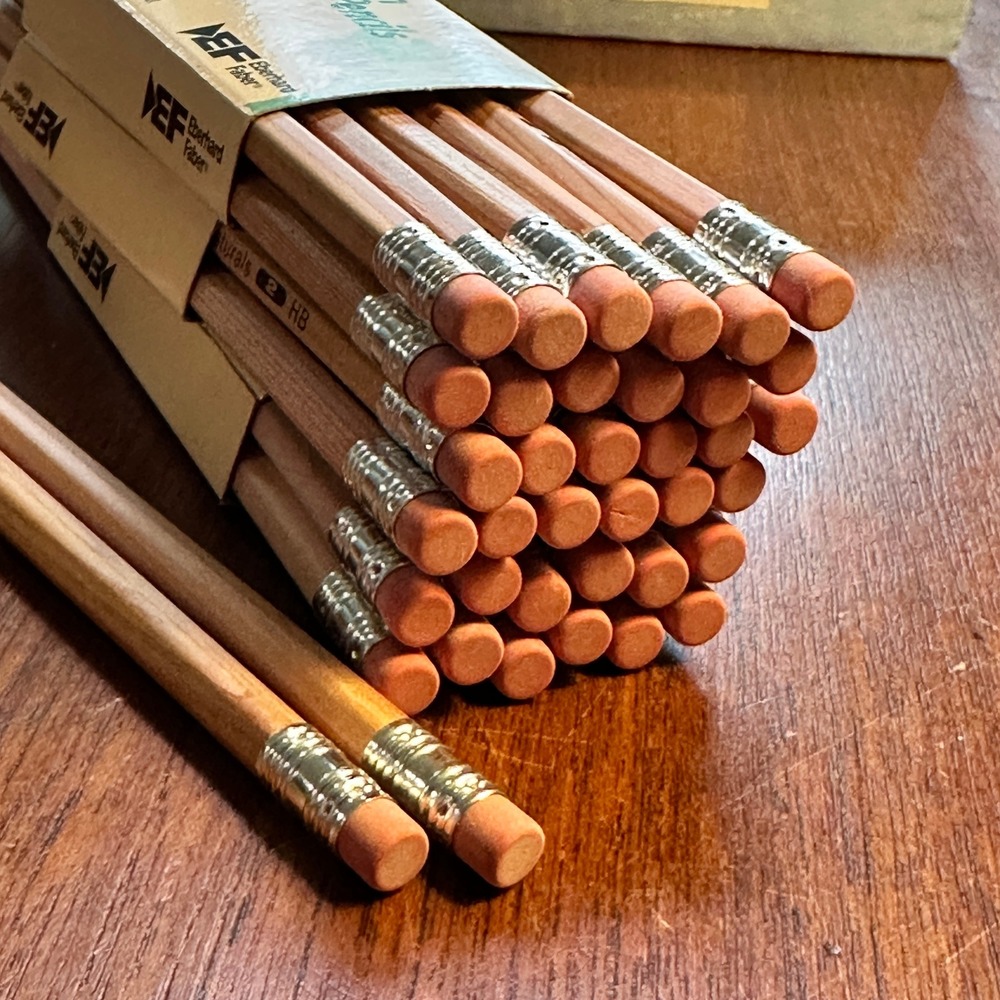 Great Western Drawing 4H & Berol Verithin Purple 752 Vintage Pencils Lot 24ct
